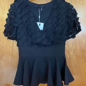 Endless Rose Black Blouse (XS)